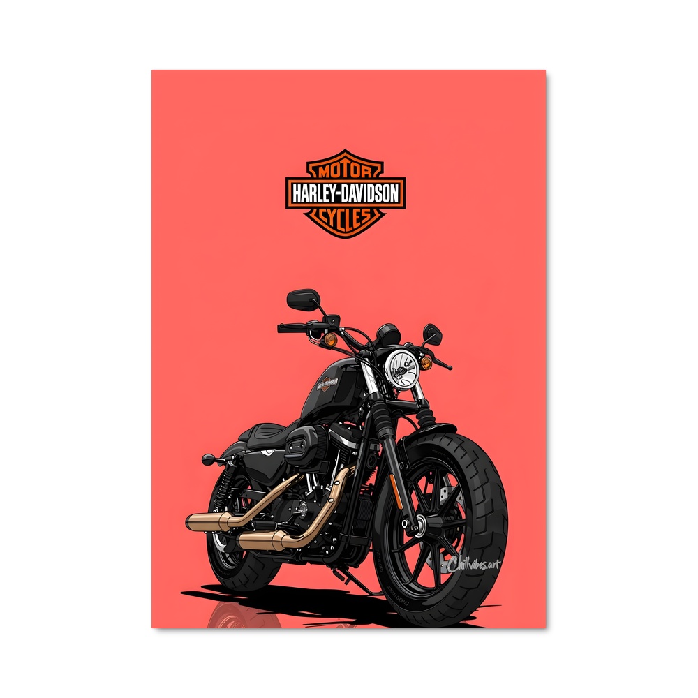 Poster Harley Davidson emblématique – affiche Harley-Davidson